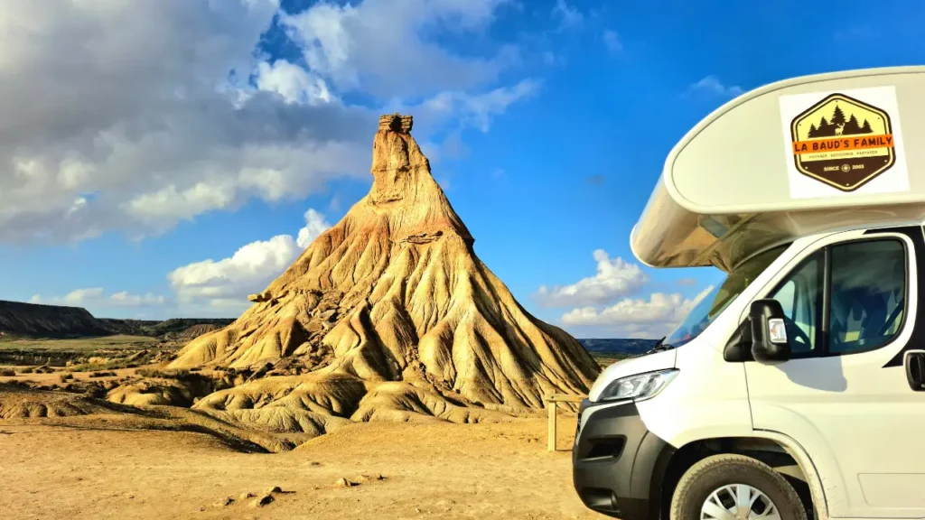 désert des bardenas en camping-car - la Bardena blanca