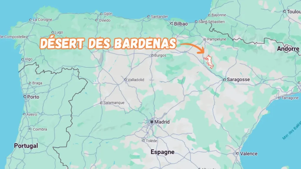 désert des bardenas en camping-car - où se situe le désert des Bardenas